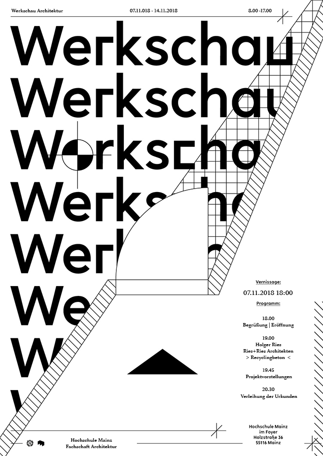 Plakat Werkschau Architektur