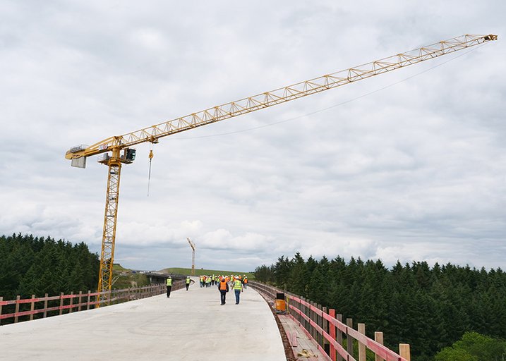 Brückenbaustelle in Rhaunen