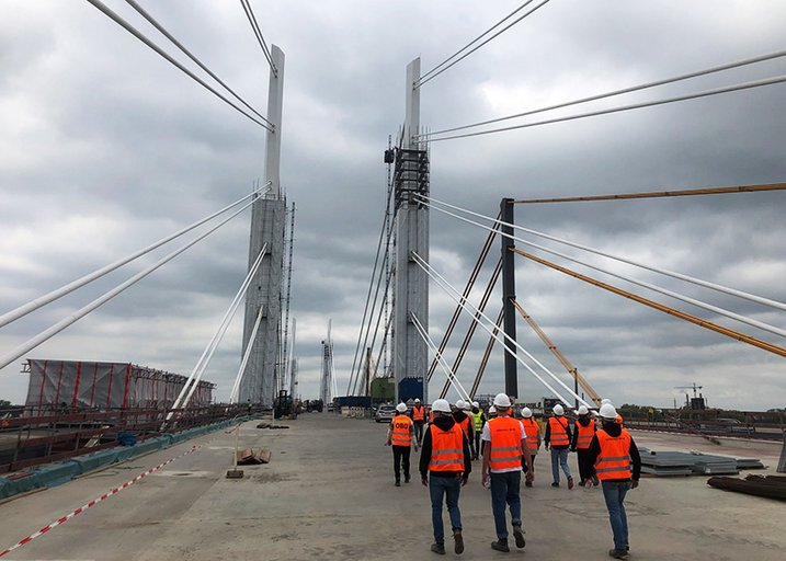 Brückenbaustelle A40 Duisburg