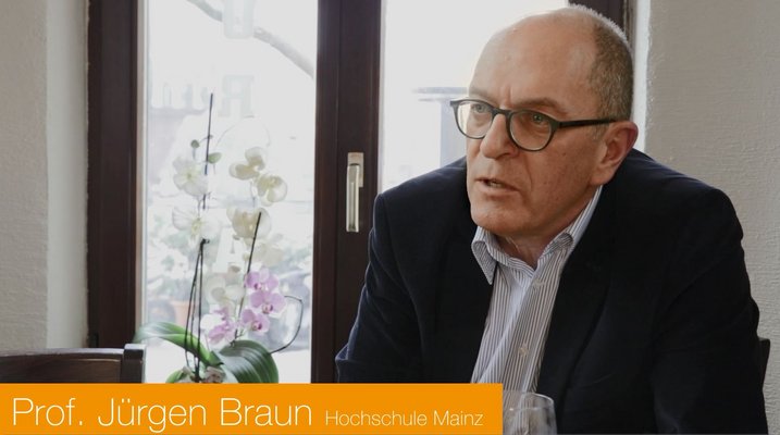 Prof. Jürgen Braun, Hochschule Mainz, Filmstill 