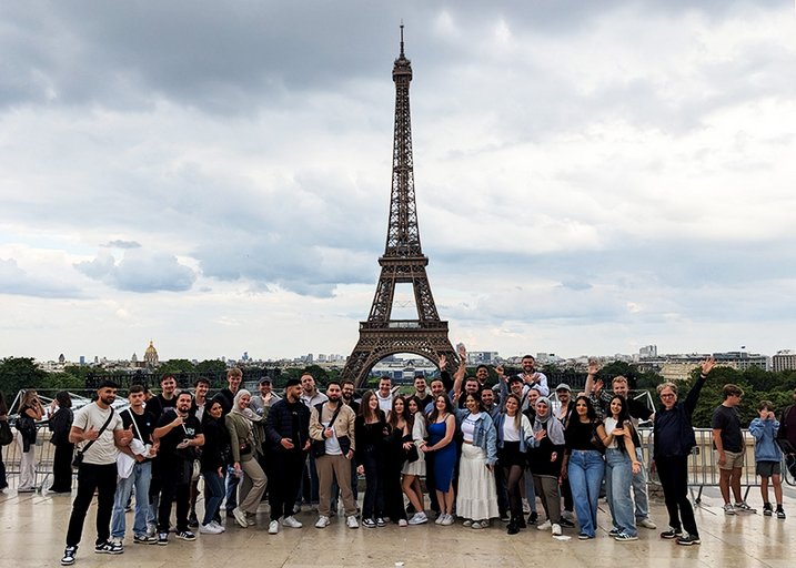 Gruppe in Paris