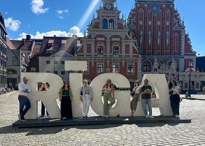 Gruppenfoto in Riga